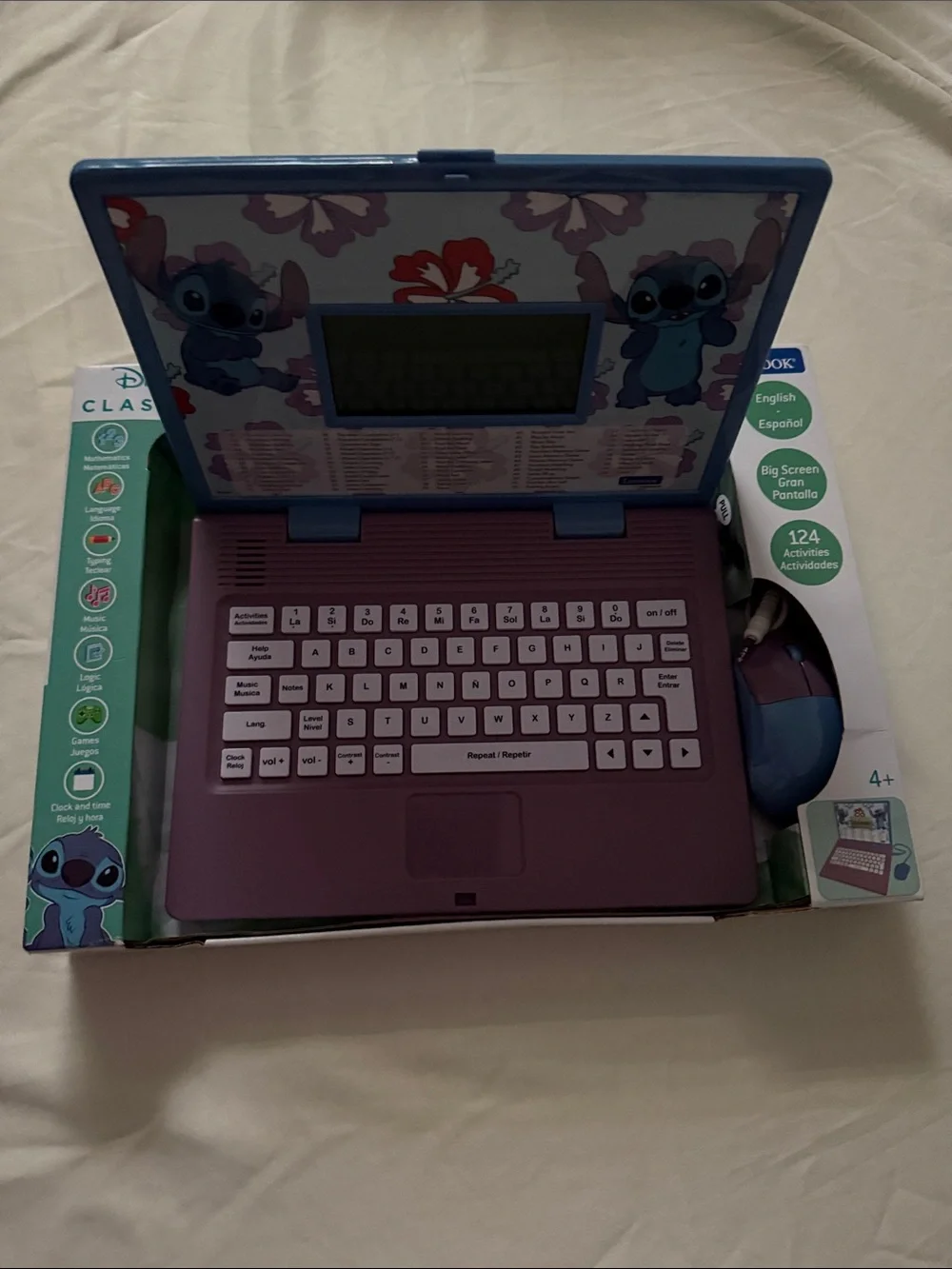 Disney Stitch Educational Tablet — Blue and Purple Accents